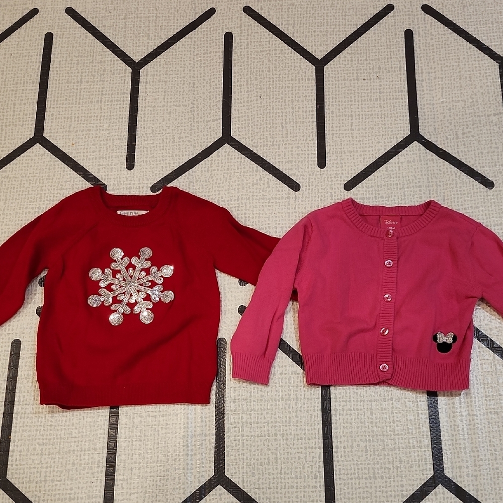 *Kids Red and Pink Sweater Set*